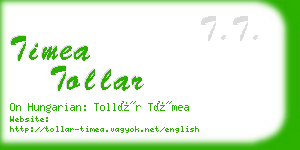 timea tollar business card